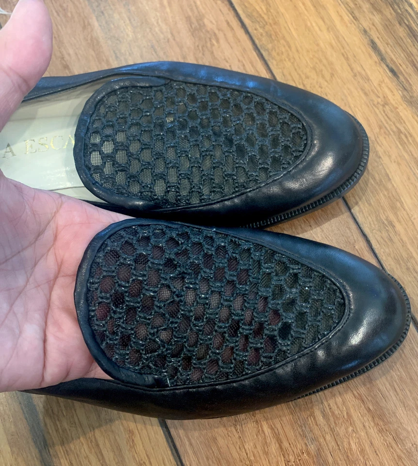 Zapatos mocasines de cuero suave ESCADA the Plaza para mujer 6,B Foto 4 de 4