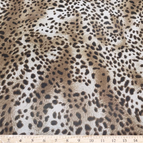 Safari Chic – Cheetah Print 4-Way Stretch Sheer Mesh Spandex Fabric - Picture 1 of 9