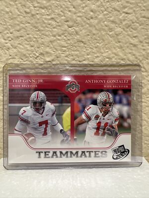 20067 Press Pass Teammates Ted Ginn Jr Anthony Gonzalez Ohio State Buckeyes #95