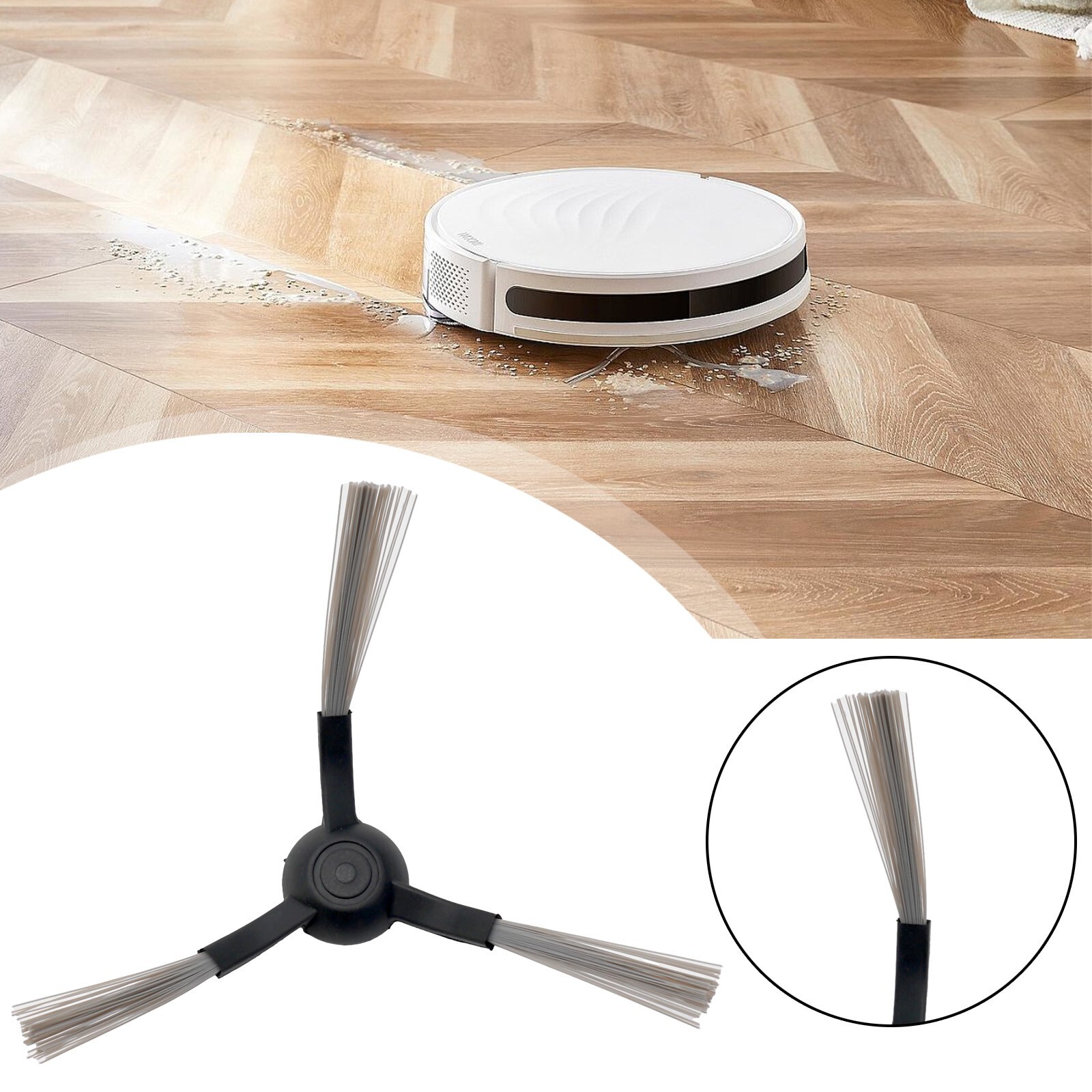 Enhanced Durability 6X Side Brush for Wyze WVCR200S Robot Vacuum Parts