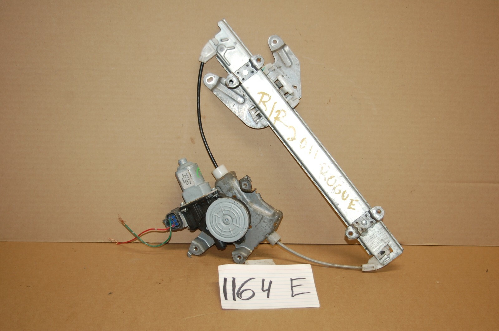 08 09 10 11 12 13 14 15 Rogue REAR PASSENGER Window Regulator W/ Motor #1164-E