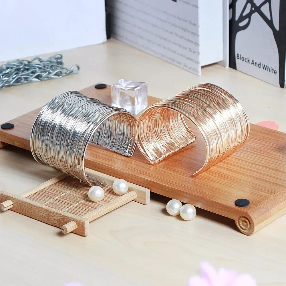 Open Bracelet Wide Brim Multilayer Hollow Bracelet Wide Cuff Bangle Bracelet 1Pc