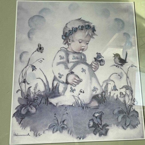 Hummel Ltd. Ed. Print Gold Frame Child Of Enzian Numbered Baby Girl 23 X 35 - Picture 4 of 9