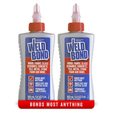 Non-Toxic Multi-Surface Glue 2-Pack for Mosaic Art Glass Wood Tile Fabric 5.4oz