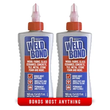 Non-Toxic Multi-Surface Glue 2-Pack for Mosaic Art Glass Wood Tile Fabric 5.4oz