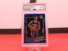2023 PANINI DONRUSS OPTIC BLUE VELOCITY 238 JORDAN HAWKINS PSA 10 RC