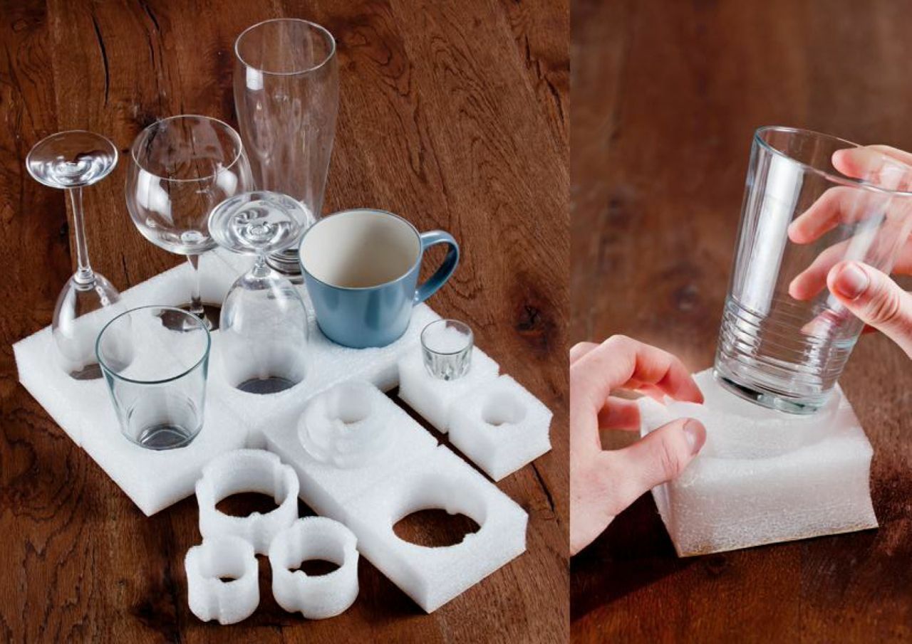 RV GLASS & CUP HOLDER NEW versatile tray caravan boat marine