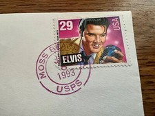 Elvis Presley First Day of Issue Stamp January 8, 1993 Moss Beach CA