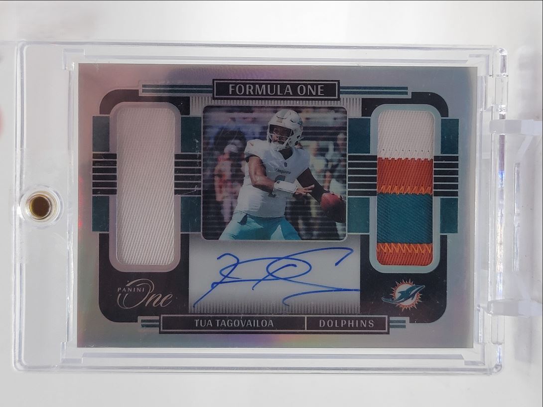 TUA TAGOVAILOA 2021 PANINI ONE FORMULA ONE PATCH AUTOGRAPH AUTO /10 Q1874