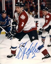 Sylvain Lefebvre 8x10 color photo Colorado Avalanche Free Shipping   #S157
