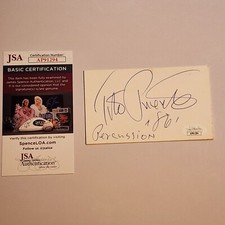Tito Puente Signed JSA Musician Autograph Auto COA Mambo Latin Jazz 1986