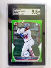 2023 Bowman Paper 1st Neon Green Border /399 Juan Alonso #BP-137 SGC 9.5 MINT
