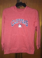 NWT NBA Los Angeles Clippers Boys Hoodie/Sweatshirt By Majestic. Sz Medium  Red