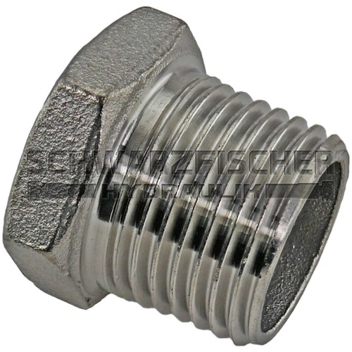 Tapón de cierre con hexágono exterior y rosca cónica, variante seleccionable - Imagen 2 de 13
