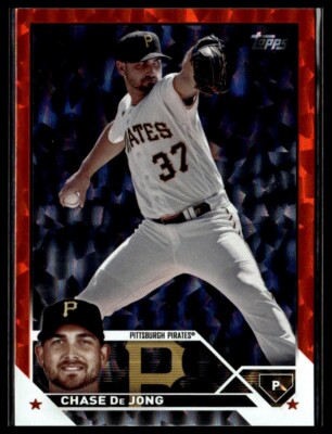2023 Topps Update US297 Chase De Jong Pittsburgh Pirates Orange Foil 049/299