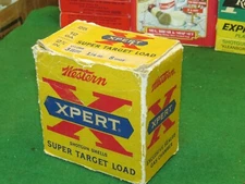 VINTAGE  12 GAUGE Empty Shotgun Shell Box Western Xpert Super Target Load