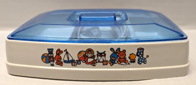 Vintage Electric Gerber Hot N' Cold Baby Feeding Dish w/Cover #3718 Tested Works