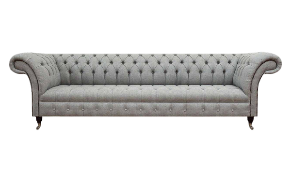 Chesterfield MöBel Sofa Viersitzer Couch Wohnzimmer Textil Einrichtung-image