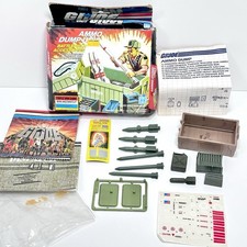 1985 Hasbro GI Joe ARAH Ammo Dump Unit NEAR COMPLETE Box Triple Win Scratch Card