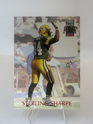 Sterling Sharpe Green Bay Packers 1992 Pro Set Power Official NFL Product #286