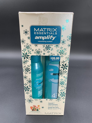 MATRIX Essentials Amplify Hair Spray 10.8 , Thicklift Liquid Volumizer 4.2 Set