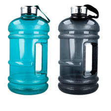 Wasserkanister EUROHOME Trinkflasche 2,2 L Camping Wasserbeh&auml;lter t&uuml;rkis/grau