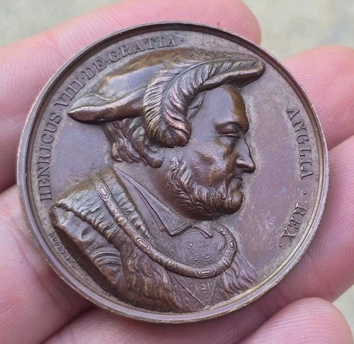 XRare Copper Medal Henricus VIII - Serie Numismatica Universalis by Rogat