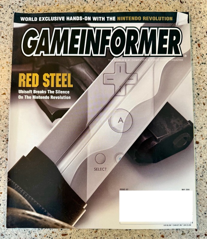 Game Informer Magazine 157 May 2006 - Red Steel - Nintendo Revolution - VTG