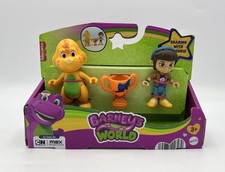 NEW Fisher Price Barney's World Barney s Friend Mel Billy Dino Figure Set