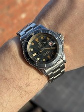 1969 Tudor Submariner 7021/0 Blue Snowflake Rolex Case & Bracelet Red Black Date