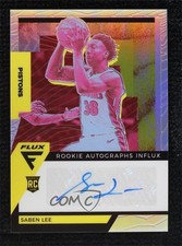 2020-21 Panini Flux Rookie Influx Silver Prizm Saben Lee #RAI-SLE Auto 0s1o