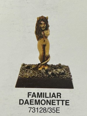 Warhammer CLASSIC METAL Chaos Familiar Daemonette Nude Female Daemon Pet OOP A