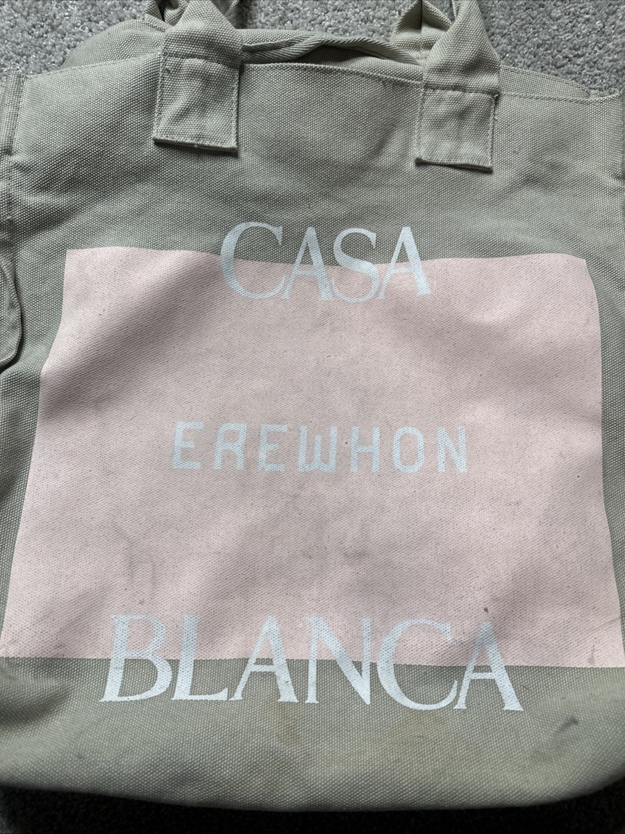 EREWHON Traveler Bag 100% Organic Cotton Casa Blanca Rare Limited