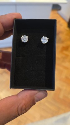 2ct. Diamant (Moissanit) Gold Ohrstecker mit GRA Zertifikaten 