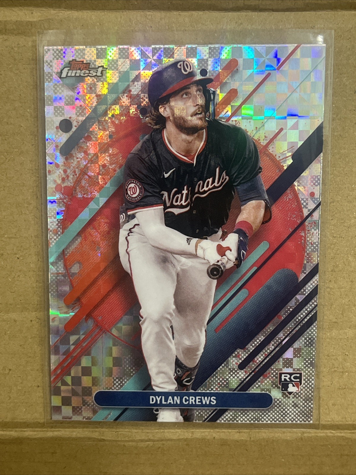 2025 Topps Finest - Dylan Crews Rare  Checkerboard Refractor #280 (RC)