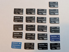 Lot of 21 Various Memory Stick Pro Duo Sony Sandisk