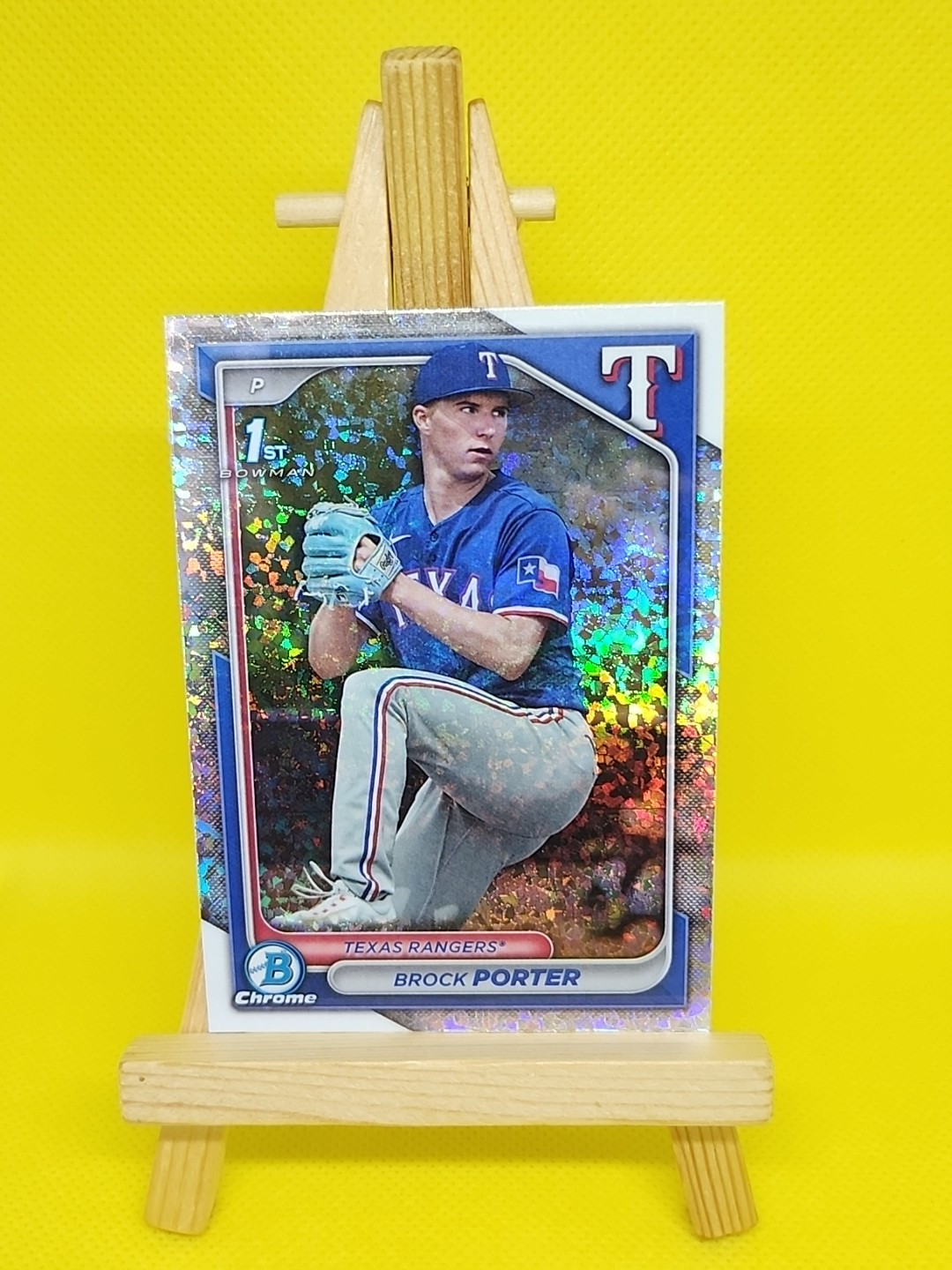 2024 Bowman Chrome Prospects Mini-Diamond Refractor #BCP-36 Brock Porter TEXAS