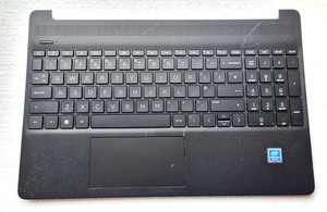 HP Notebook 15S-FQ 15S-EQ Handauflage UK Tastatur Touchpad SCHWARZ L89859-031