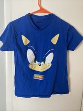 Sonic The Hedgehog Boys Blue Short Sleeve Shirt Size 8/10