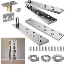 Hidden Door Hinge Pivot Hardware 360 Degree Rotation Murphy Bookcase, Heavy D...