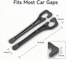 2-Pack Car Seat Gap Filler, No-Drop Seat Side Gap Seam Filler Organizer with ...