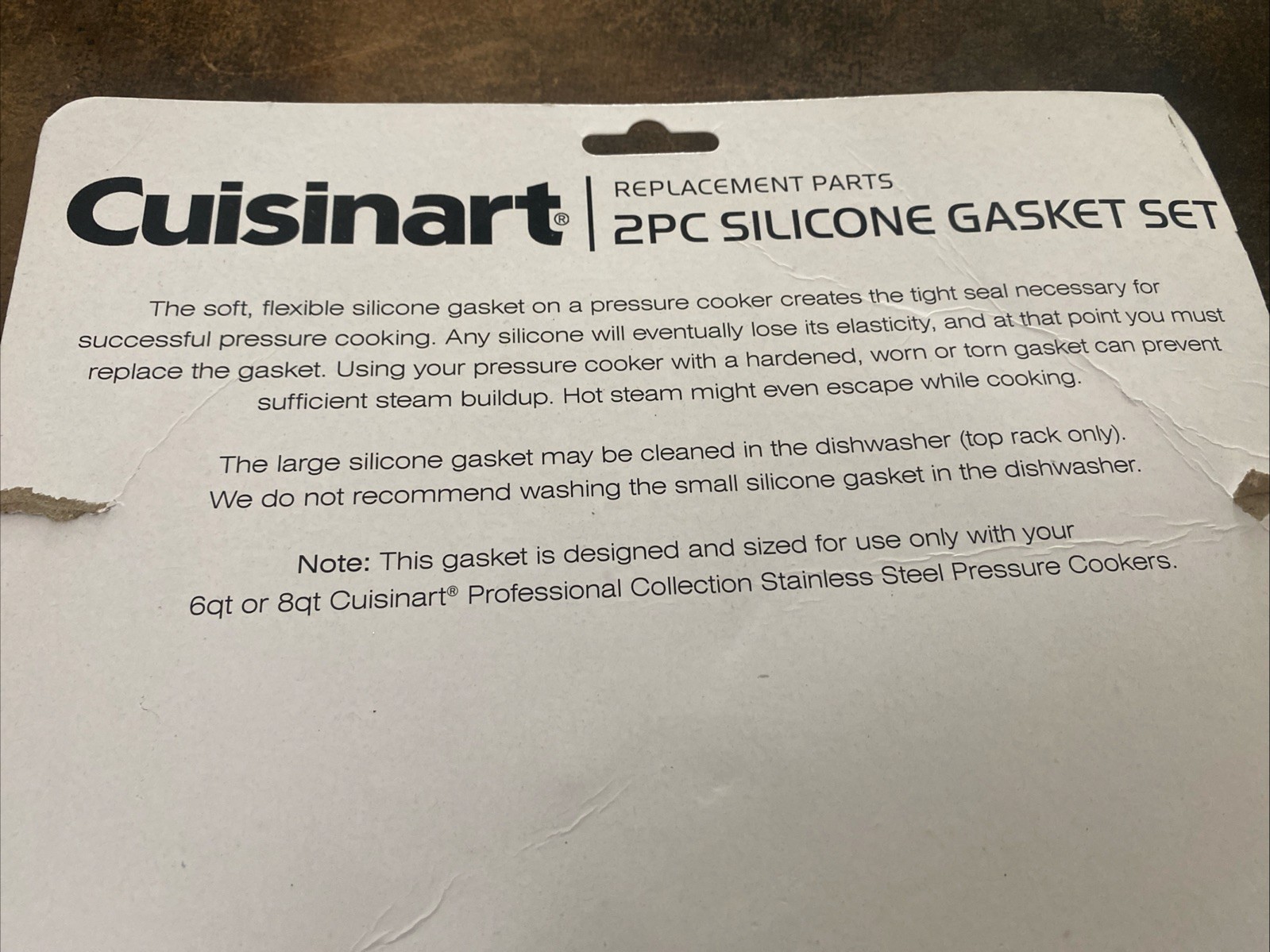 Cuisinart Pressure Cooker REPLACEMENT SILICONE GASKETS for Lid and Safety Valve