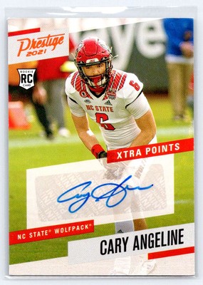 2021 Panini Chronicles Draft Picks Cary Angeline Prestige Xtra Signatures