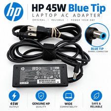 Genuine HP 45W blue tip laptop AC Adapter Power Supply charger 19.5V 741727-001