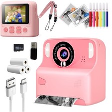 Instant kids Camera Electronic Toys Photo Printer Inkless Thermal Paper Print