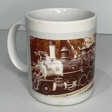 Vtg D & RGW Cimarron Canyon Colorado Railroad Train Coffee Cup Souvenir Mug