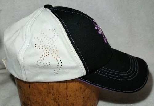Browning Chelsie Black Purple Embroidery Hat Adjustable Hunting Baseball Cap - Picture 6 of 9