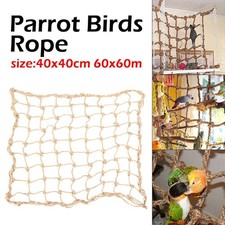 1pc Pet Parrot Bird Swing Ladder Hanging Rope Climbing Cage Macaw Toy Mesh Net