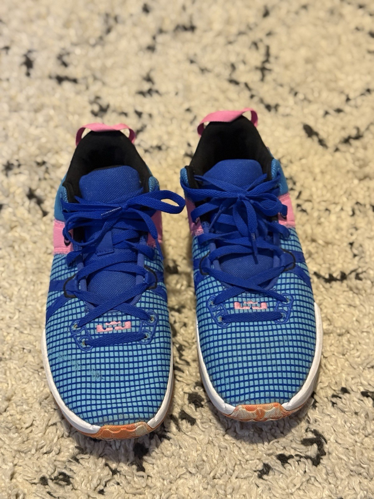 Nike LeBron Witness 7 Hyper Royal Pink Men's Athletic Sneakers DM1123-400