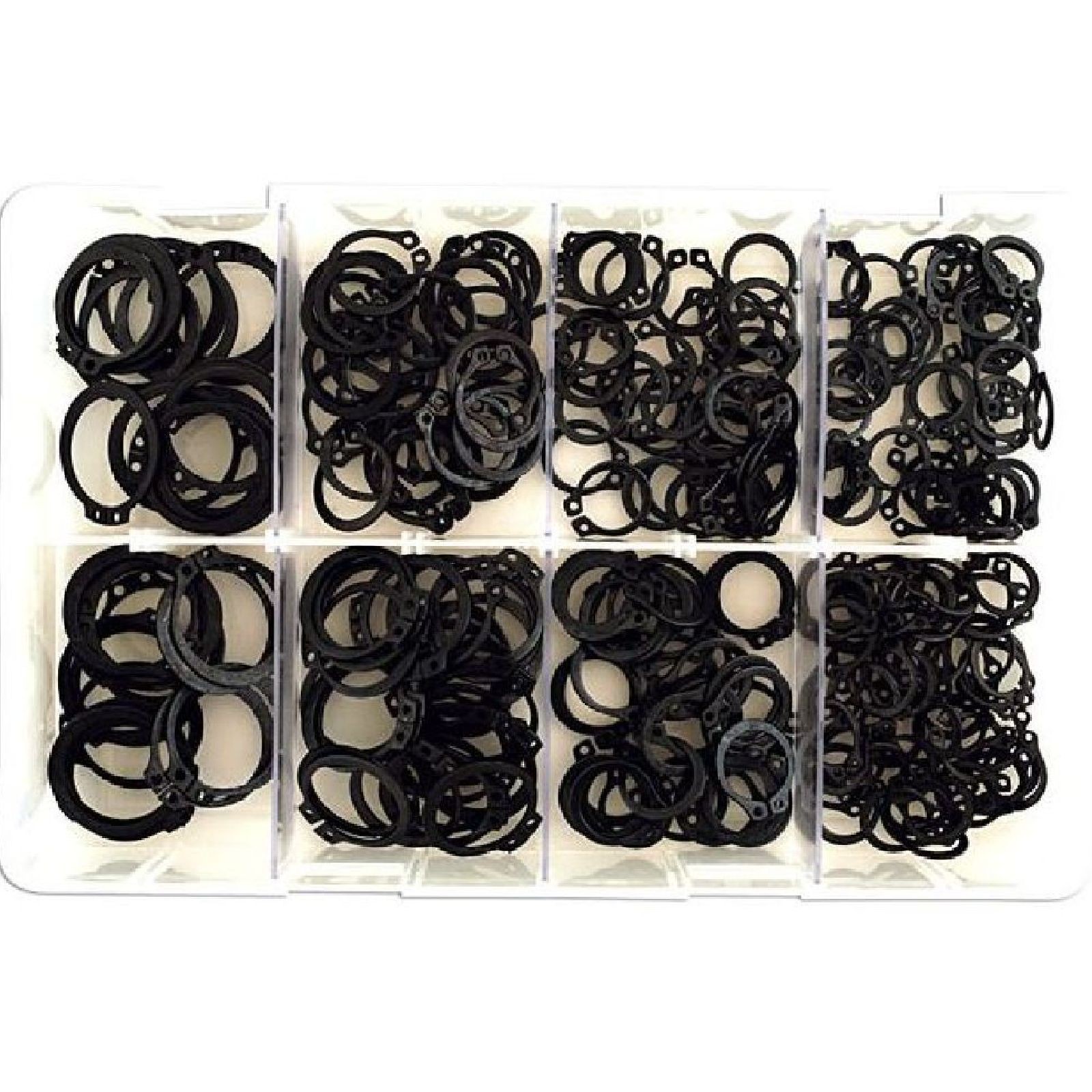 1x Connect Assorted External Metric Circlips Box 250 Workshop Garage DIY Handy